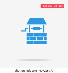 Well icon. Vector concept illustration for design.