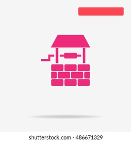 Well icon. Vector concept illustration for design.