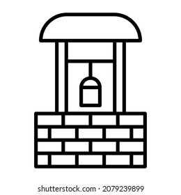 Well icon vector image. Can also be used for web apps, mobile apps and print media.