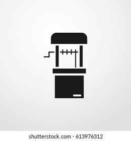 well icon. vector sign symbol on white background