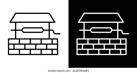 Well icon vector for web and mobile app. Symbol isolated.