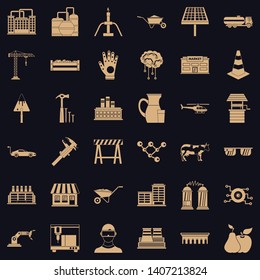 Well icons set. Simple style of 36 well vector icons for web for any design