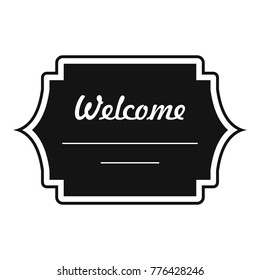Well met label icon. Simple illustration of well met label vector icon for web