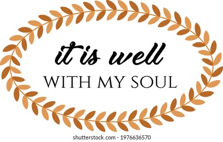 Well My Soul Bible Verse Print Stock Vector (Royalty Free) 1976636570 ...