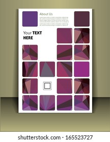 Well organized brochure print template. Layered eps file.