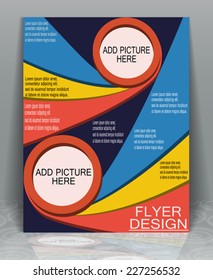 Well organized brochure print template your business, EPS10 - vector graphics.
