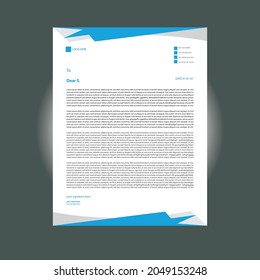 Well organized and layered. Easy to edit. Vector illustration.A4 letterhead design here