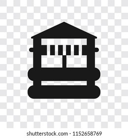 Well vector icon isolated on transparent background, Well logo concept