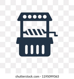 Well vector icon isolated on transparent background, Well transparency concept can be used web and mobile