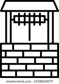 Icono detallado de la Ilustración vectorial del pozo