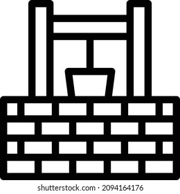 bien ilustración vectorial aislada en un fondo transparente. iconos vectoriales de trazo para el concepto o gráficos web.