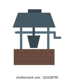 Well, water, deep icon vector image.Can also be used for gardening. Suitable for mobile apps, web apps and print media.
