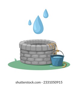 Well Water Symbol Cartoon illustration Vector