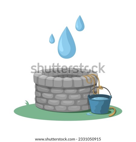 Well Water Symbol Cartoon illustration Vector