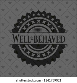 Wellbehaved Black Badge Stock Vector (Royalty Free) 1141739021 ...