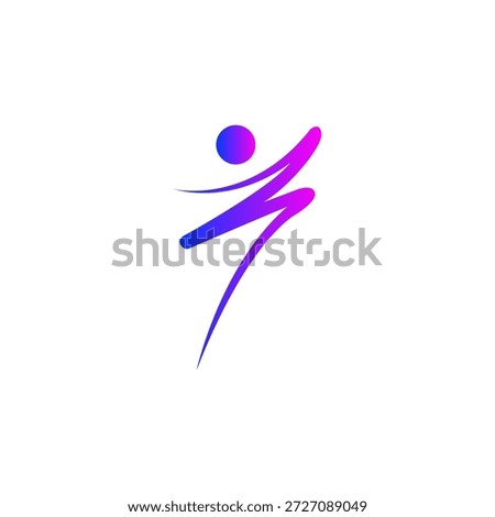 Wellbeing Abstract Logo Vector Line and Circle Harmony Wellness Symbol EPS