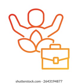 Wellbeing Icon Element for Design