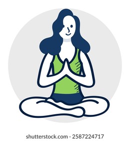 Well-Being Icon – Mindfulness, Meditation, and Health Balance