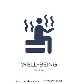 Well-being icon. Trendy flat vector Well-being icon on white background from sauna collection, vector illustration can be use for web and mobile, eps10