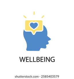 Wellbeing icon. vector.Editable stroke.linear style sign for use web design,logo.Symbol illustration.