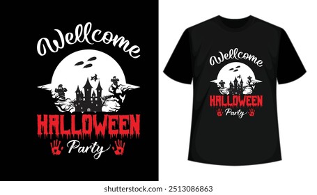 Wellcome halloween party t shirt