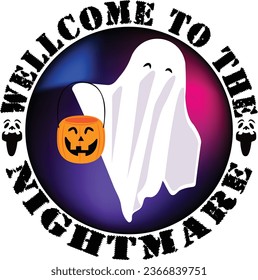 Wellcome to the nightmare t-shirt design