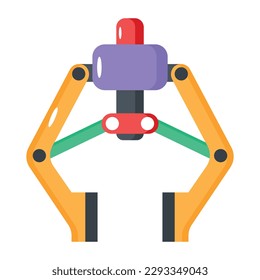 Well-crafted flat vector of robot technology 