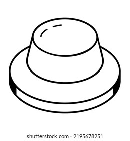 Un icono de línea bien diseñado de aquello 