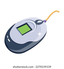 Gut konzipierte 2D-Symbol der Maus  