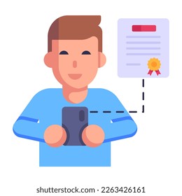 A well-designed flat icon of lawyer, legal services 