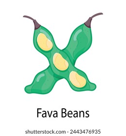 Una pegatina plana bien diseñada de habas