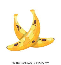 Well-designed flat sticker showing tropical bananas