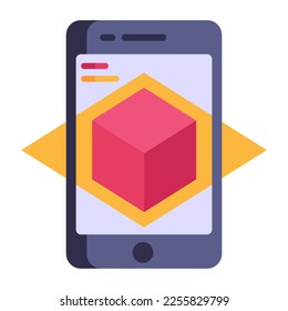 A well-designed flat style icon of ar 