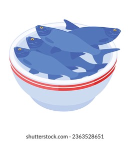 Gut konzipiertes Isometrium von Zuchtfischen 