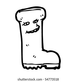 wellington boot cartoon