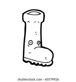wellington boot cartoon