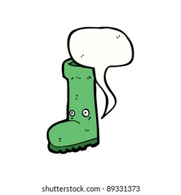 wellington boot cartoon character