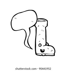 wellington boot cartoon character