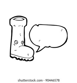 wellington boot cartoon character
