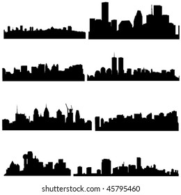 Well-known American cities in modern architecture.