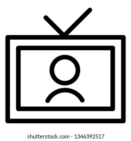 well-known telecommunication media that functions as the recipient of broadcast images and sounds