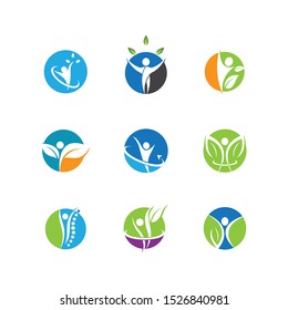Wellnes symbol vector icon illustration