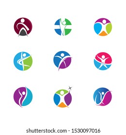 Wellnes symbol vector icon illustration