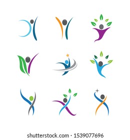 Wellnes symbol vector icon illustration