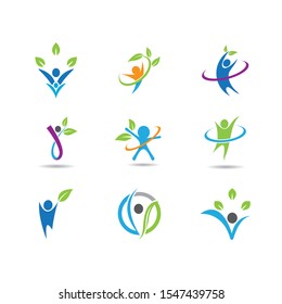 Wellnes symbol vector icon illustration