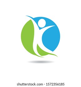 Wellnes symbol vector icon illustration