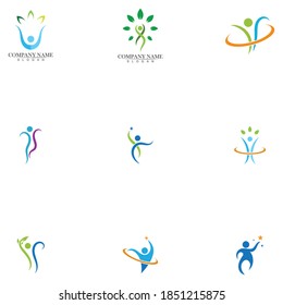 Wellnes symbol vector icon illustration