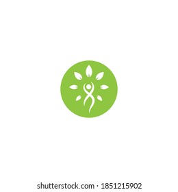 Wellnes symbol vector icon illustration