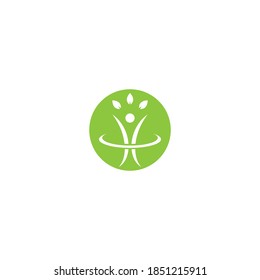Wellnes symbol vector icon illustration