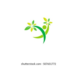 Wellness Action Logo Design Template Element